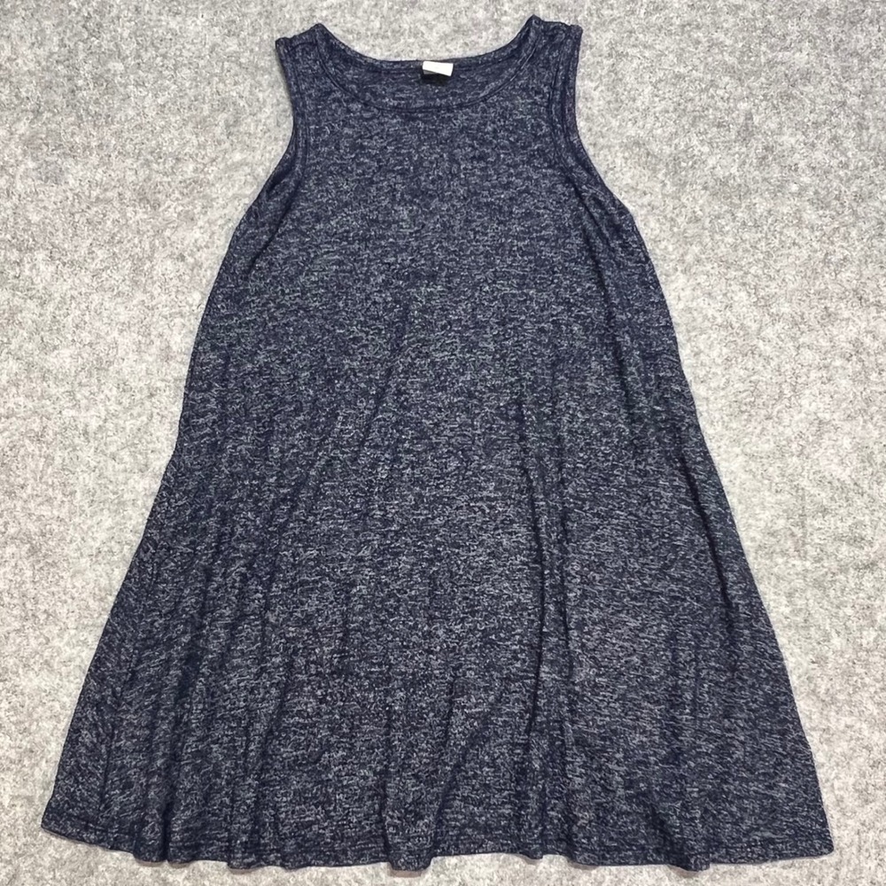 Baby Gap Toddler Girls Navy Blue Marled Knit Sleeveless Swing Dress‎ 5T 2219